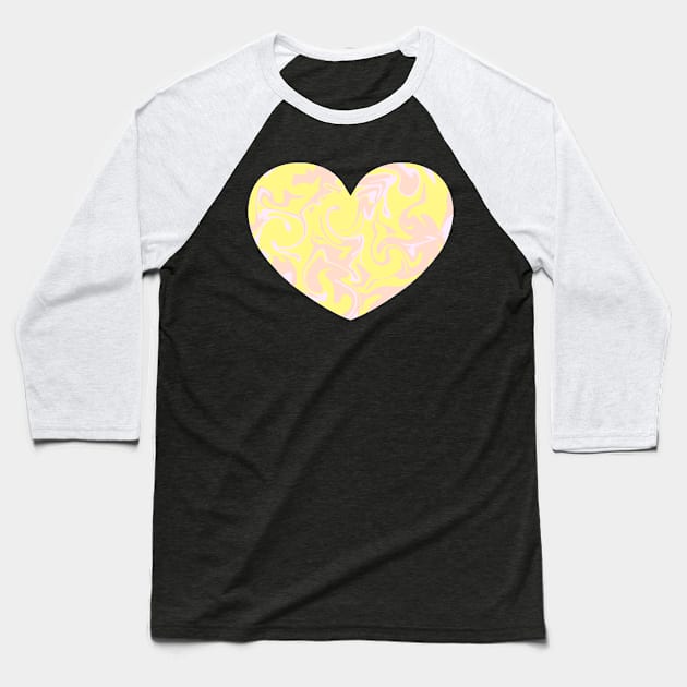 Pangender Pride Marble Heart Baseball T-Shirt by nochi